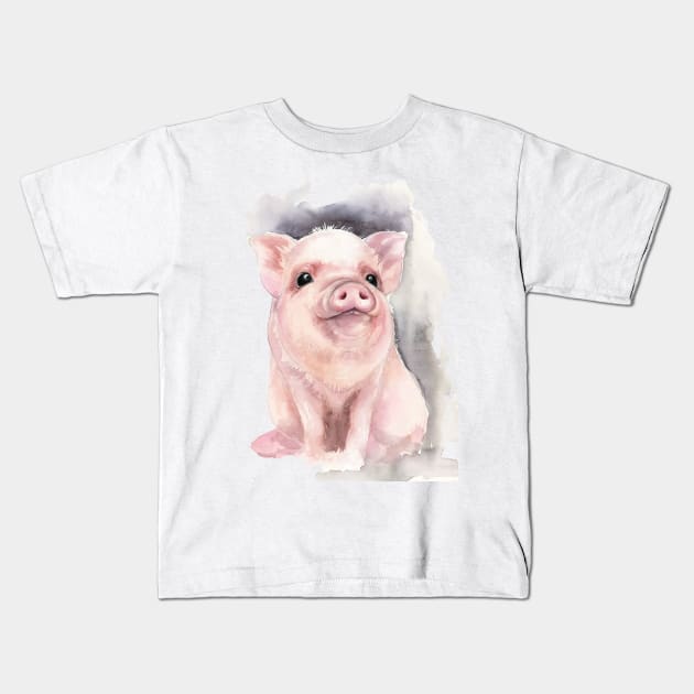 Piggy Kids T-Shirt by Kira Balan